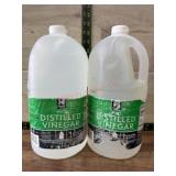 Two White Distilled Vinegar Gallons