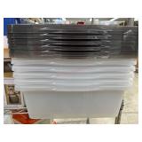 Clear Storage Bins with Lids