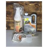 Sizzle. CLR. Water test strips