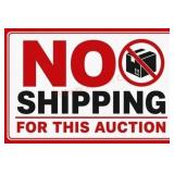 No shipping offered for this auction