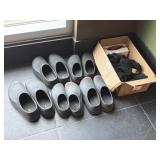 One lot of slip on shoes with slip on socks