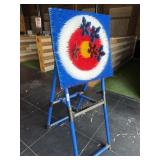 Youth axe throwing station With four throwing