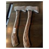 2 plastic axes