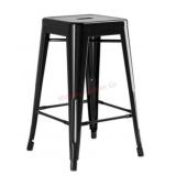 2 INDUSTRIAL LANCASTER BACKLESS BAR STOOLS