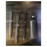 Jxejxo throwing knives with case