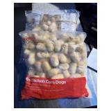 Two bags, mini chicken corn dogs