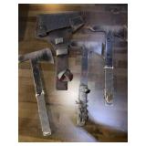 3 metal axes with sheeth