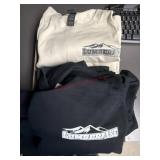 9 lumberjaxe branded tees varying sizes