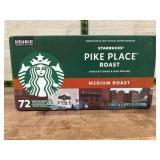 Starbucks Pike Place Medium Roast K-Cups, 72 Ct