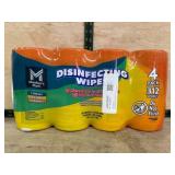4-Pack Lemon and Orange Disinfecting Wipes