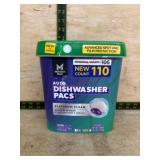 Container of Dishwasher Pacs, 110 Count