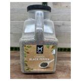Coarse Black Pepper in Plastic Container