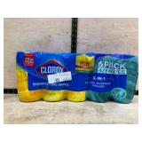 Clorox 3-In-1 Disinfecting Wipes, 5-Pack