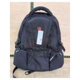 Black Laptop Backpack with Multiple Compartments