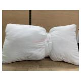 Two White Standard Pillows