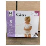 160 Premium Size 5 Diapers