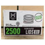 2,500 Clear Plastic Lids
