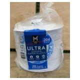 Package of 204 Ultra Dinner Paper Plates