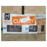 Plastic Cutlery Set, 360 Pieces