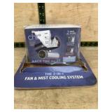 2-in-1 Fan and Mist Cooling System