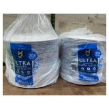 2 Packs of 204 Ultra Paper Plates