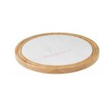 Acacia Wood and Marble Lazy Susan