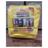 96-Pack Yellow Microfiber Cleaning Cloths