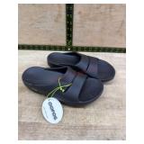 Black OOahh Unisex Sandals, Size M5/W7