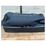 Black Duffel Bag with Zipper Compartments