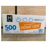 500 Clear Dome Lids