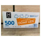 500 Clear Dome Lids