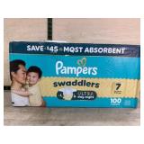Pampers Swaddlers Size 7 Diapers, Pack of 100