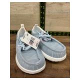 Light Blue Slip-On Shoes, Size 1