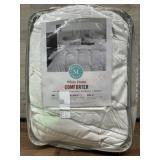 White Down Comforter with Quilted Design