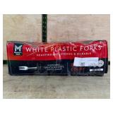 Disposable White Plastic Forks