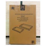 2-Piece Acacia Wood Rectangular Trays