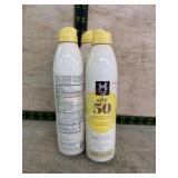 SPF 50 Sunscreen Spray Bottles, Set of 4