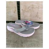 Women's Size 9 Pink and Gray Flip-Flop Sandals