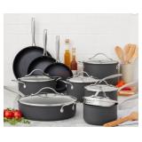15-Piece Hard Anodized Nonstick Cookware Set