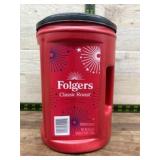 Folgers Classic Roast Ground Coffee Container