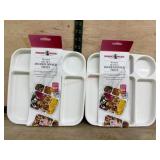2 Nordic Ware Divided Dinner Trays