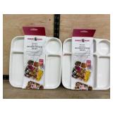 2 Nordic Ware Divided Dinner Trays