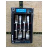 36-Piece Stainless Steel Dinner Fork Set