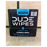 Dude Wipes XL Flushable Wipes, 8 Packs