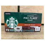 Starbucks Pike Place Roast Medium Roast K-Cups (72