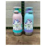 Two 12 oz Unicorn-Themed Water Bottles