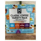 Classic Coffee Variety Pack, 100 Single Serve Cups
