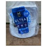 Pack of 204 Dinner Paper Plates
