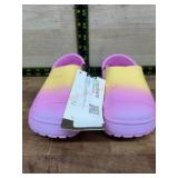 Gradient Pink and Yellow Youth Clogs, Size 13