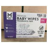 Fragrance-Free Baby Wipes, 12 Packs, 1152 Total